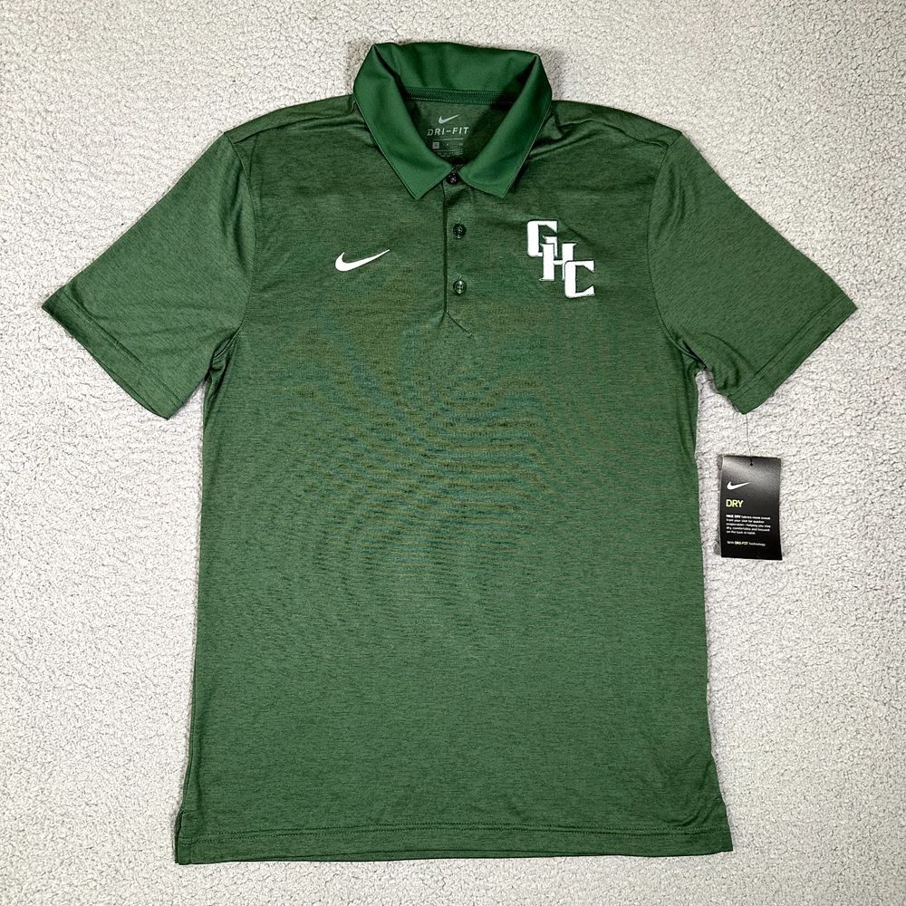 Nike Shirt Mens Small Green Golf Polo Performance Stretch Dri-Fit Wicking Casual